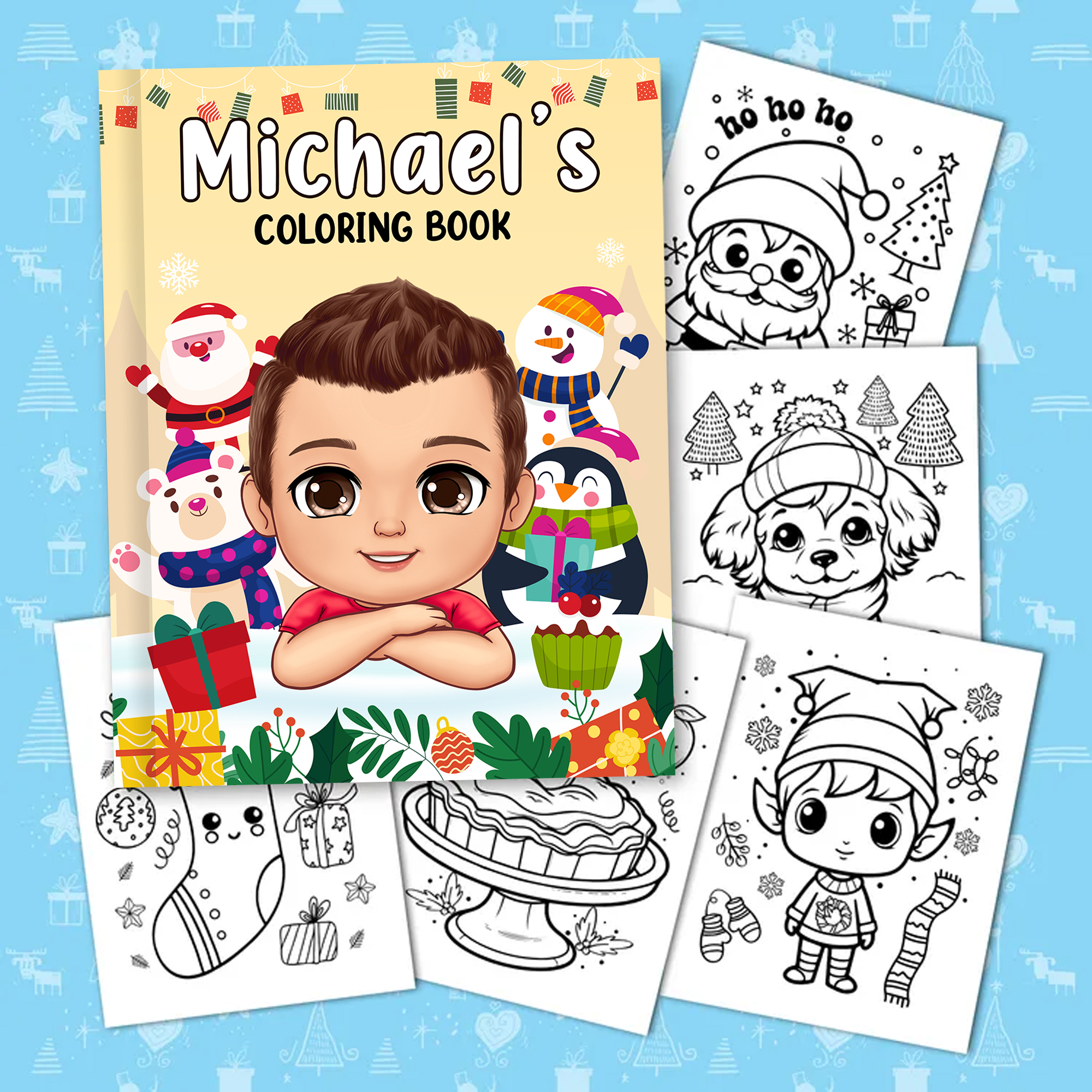 Personalized Coloring Book - Super Cute Coloring Page (63848) - Birthday Gifts - Gifts For Grandkids - Gifts for Kids - Christmas Gifts 2024 - Personalized Coloring Book
