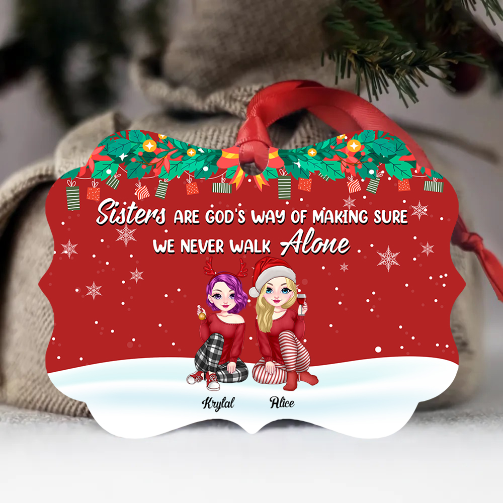 Sisters and Friends Christmas 2024 - Personalized Ornament