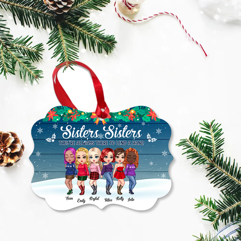 Christmas Ornament - Sisters and Friends Christmas - Personalized Ornament