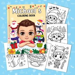 Personalized Coloring Book - Super Cute Coloring Page (63848) - Birthday Gifts - Gifts For Grandkids - Gifts for Kids - Christmas Gifts 2024 - Personalized Coloring Book