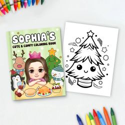 Personalized Coloring Book - Super Cute Coloring Page - Birthday Gifts - Gifts For Grandkids - Gifts for Kids - Christmas Gifts 2024 - Personalized Coloring Book