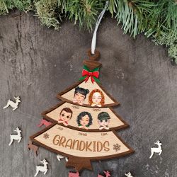 Christmas Gift - Our Grandkids 2024 - Personalized Grandkids Ornament